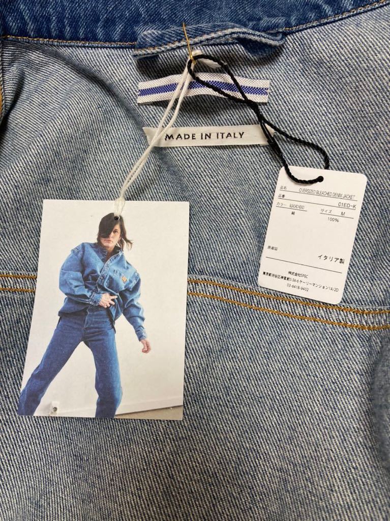 新品未使用 Cristaseya OVERSIZED BLEACHED DENIM JACKET size：M ♯13