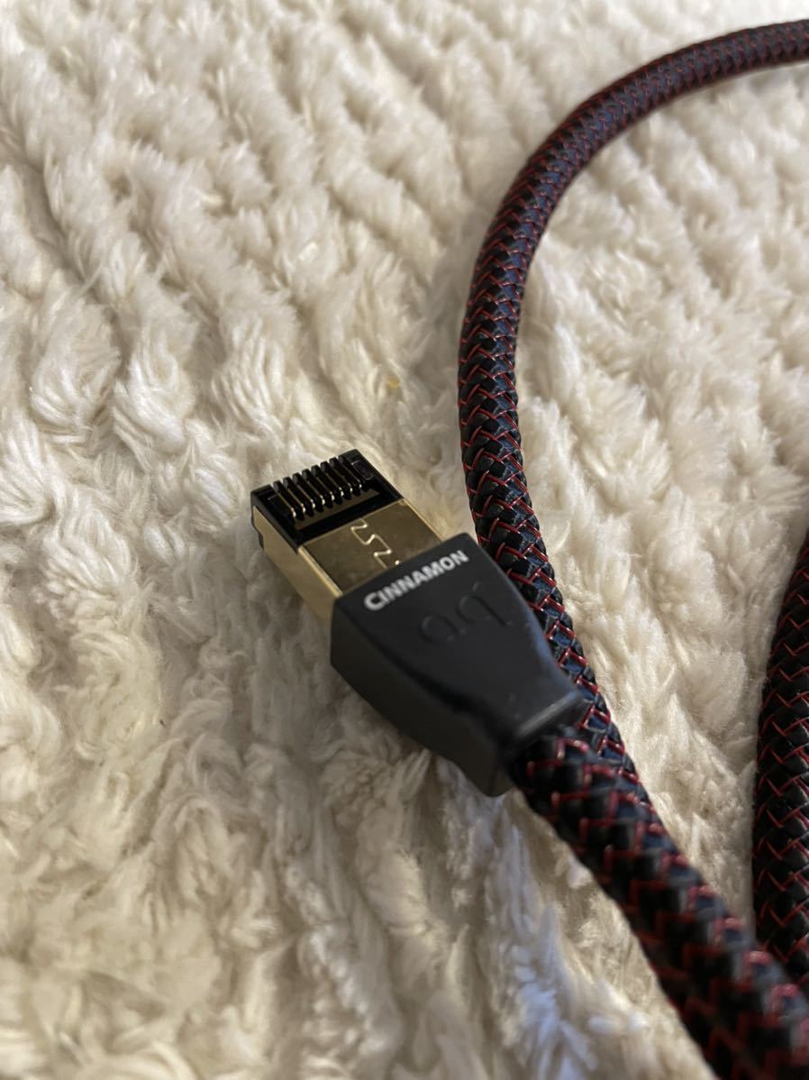 オーディオクエスト LANケーブル 1.5m シナモン cinnamon 美品 オーディオクエスト LANケーブル 1.5m シナモン cinnamon 美品