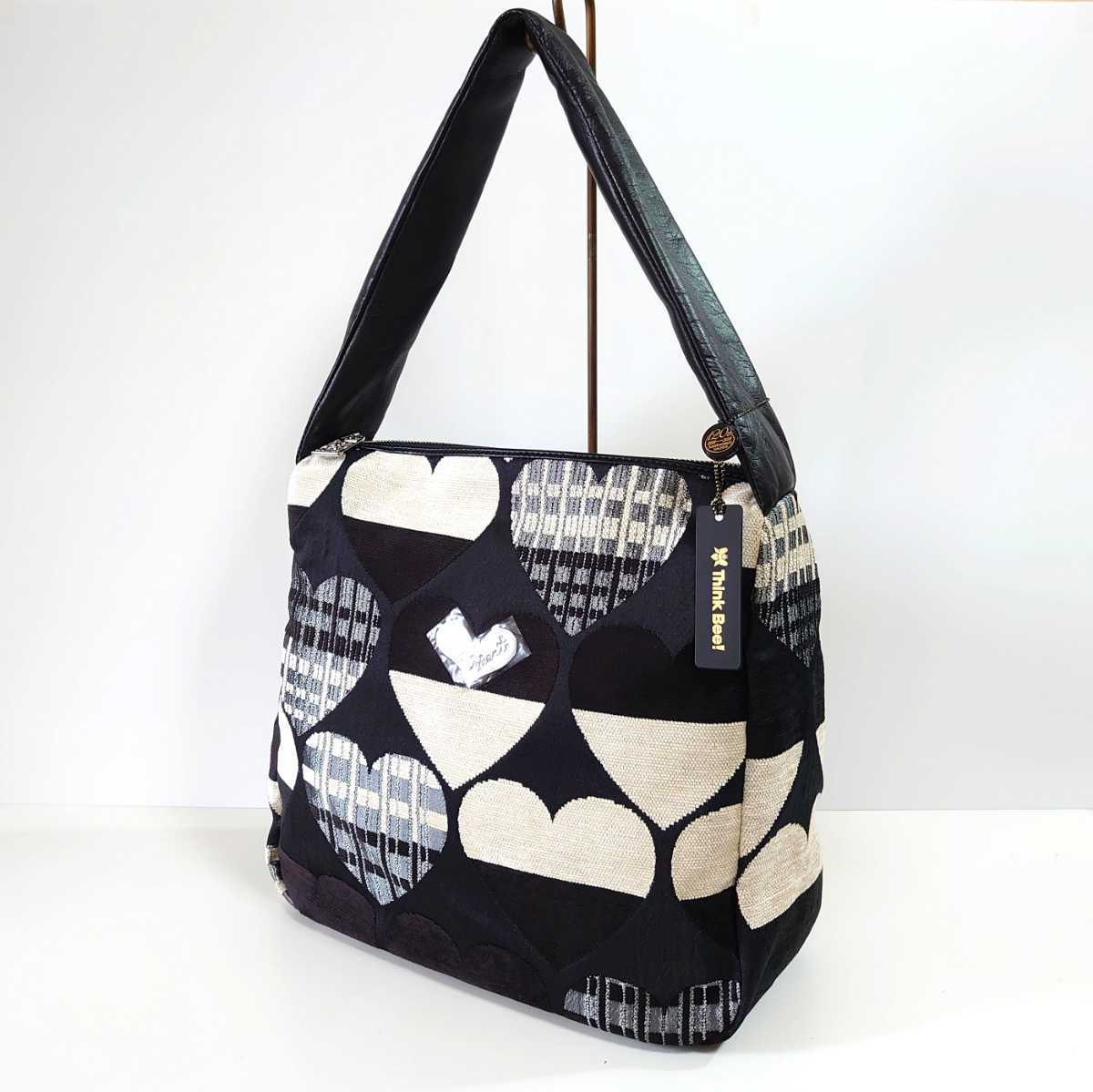 ☆新品 Think Bee! シンクビー ワンハンドル ハンドバッグ ハート 
