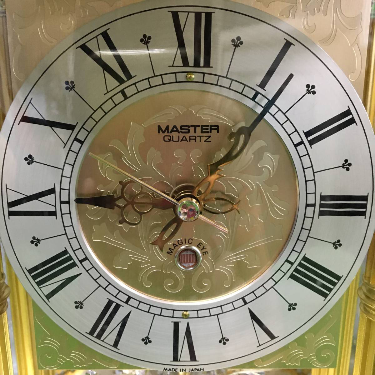 日新時計工業 マスタークォーツ MASTER QUARTS ガラスドーム 置時計