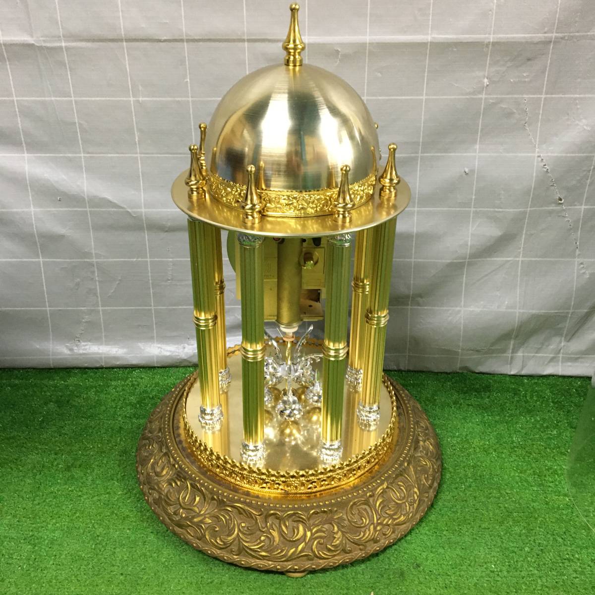 日新時計工業 マスタークォーツ MASTER QUARTS ガラスドーム 置時計