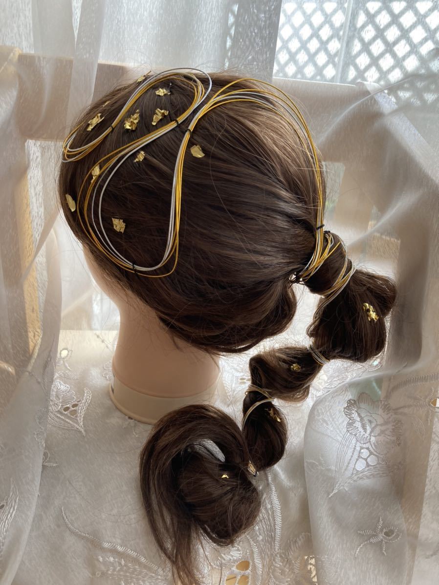 ヘッドドレスNo.185 pure flower*ヘッドドレス☆プリザーブド&ドライフラワー☆No.185-2