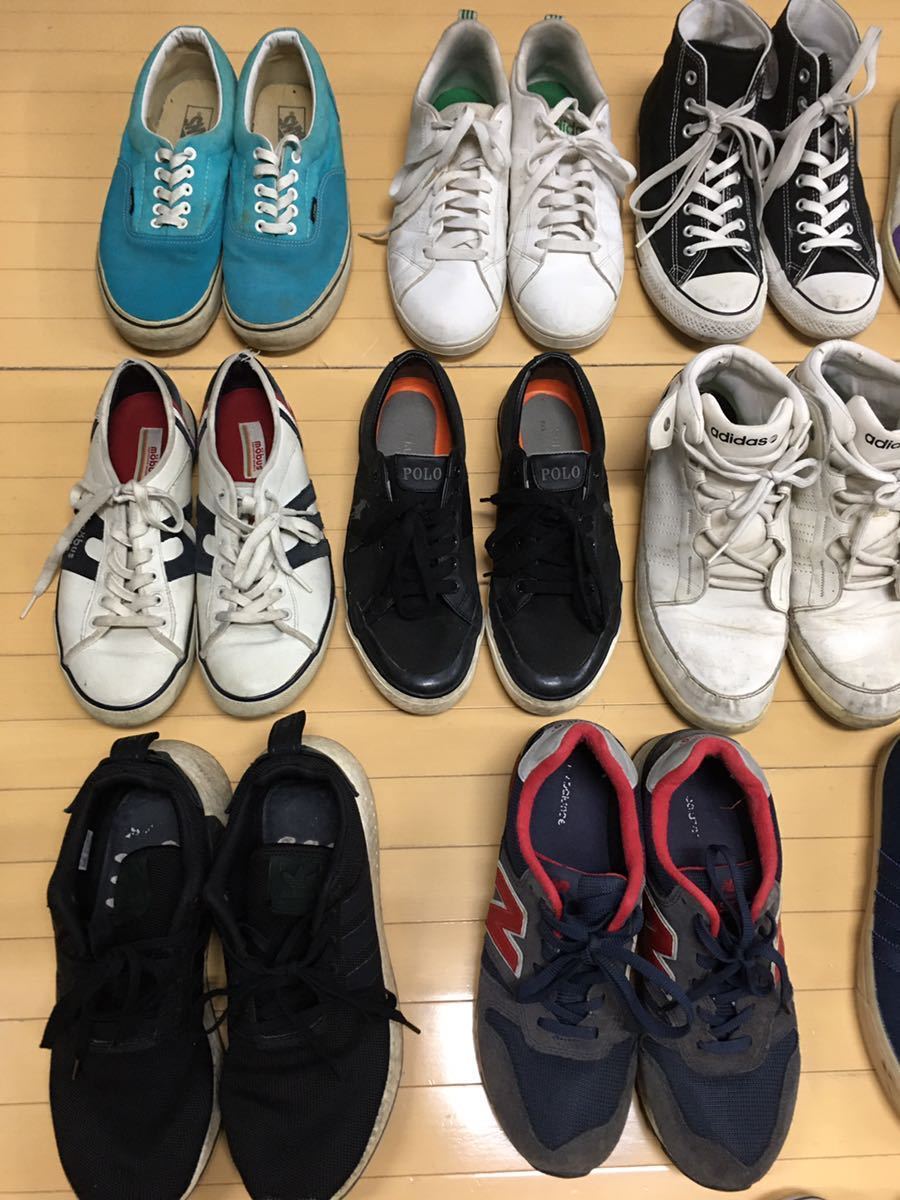 □5ー2 メンズ 靴 スニーカー まとめ売り19点 25cm~28cm 業販 卸 