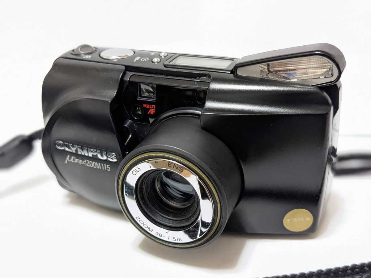 希少☆OLYMPUS μ [mju:]ZOOM 115 ブラック☆オリンパス コンパクト
