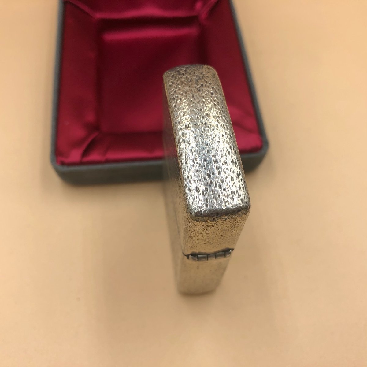 zippo 筆記体 ハンマートーン ヴィンテージ シルバー 1988年製1988年 