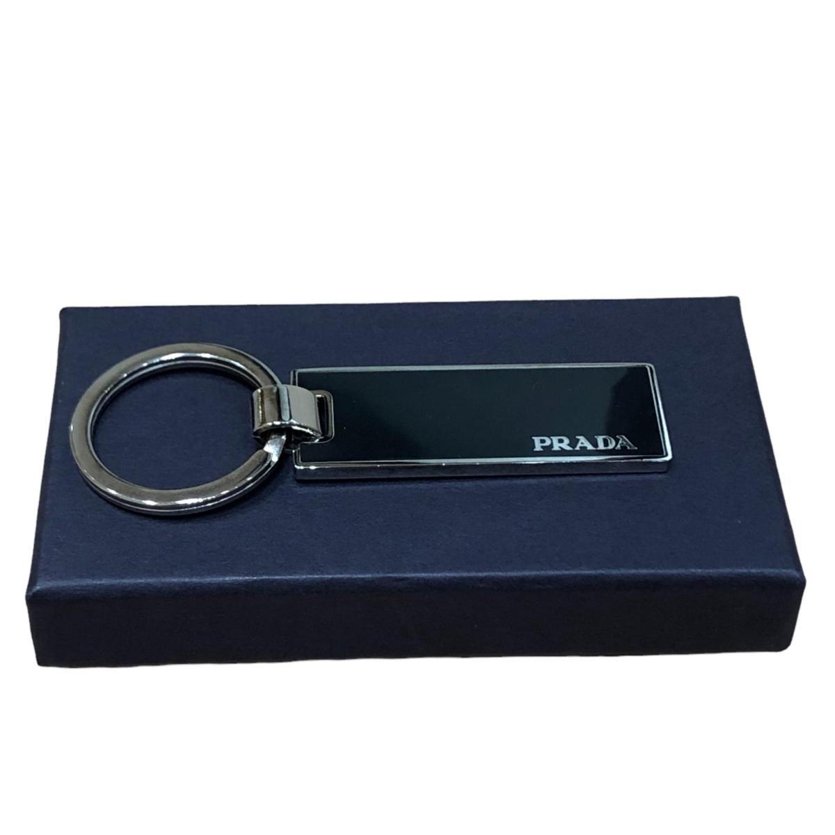 PRADA プラダ スクエア ロゴ キーリング キーホルダー 1AP021 