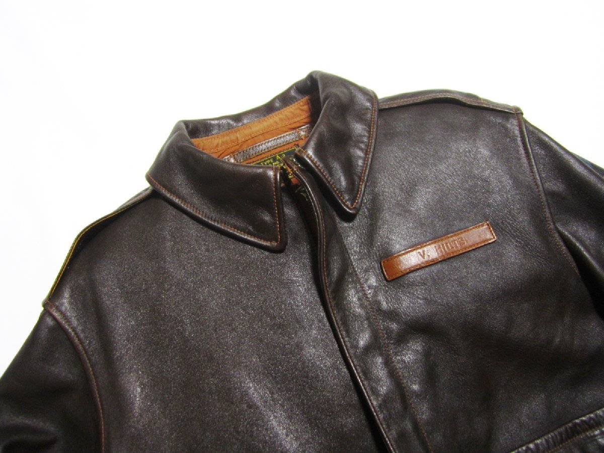 REAL McQUEEN A-2 レザーフライトジャケット 大脱走モデル 36 【公式通販】