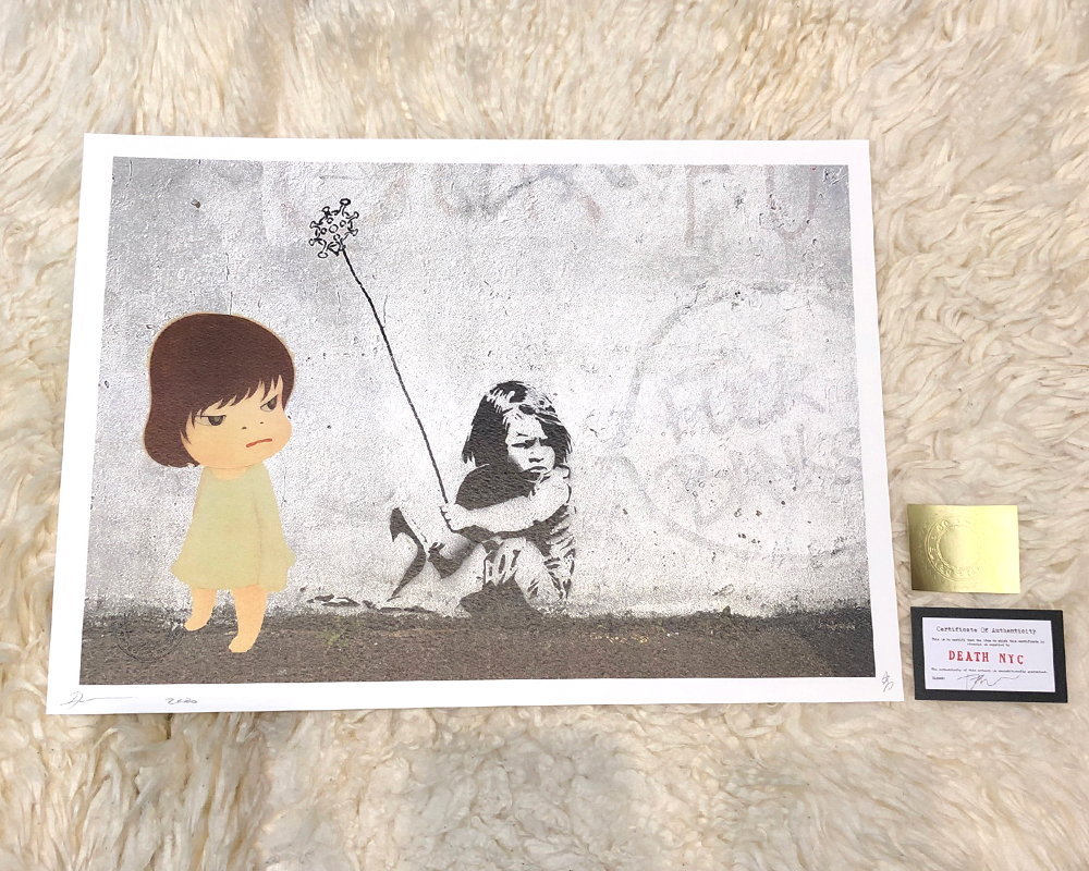 現代アート 世界限定100枚 2020年 新作正規品 DEATH NYC 奈良美智