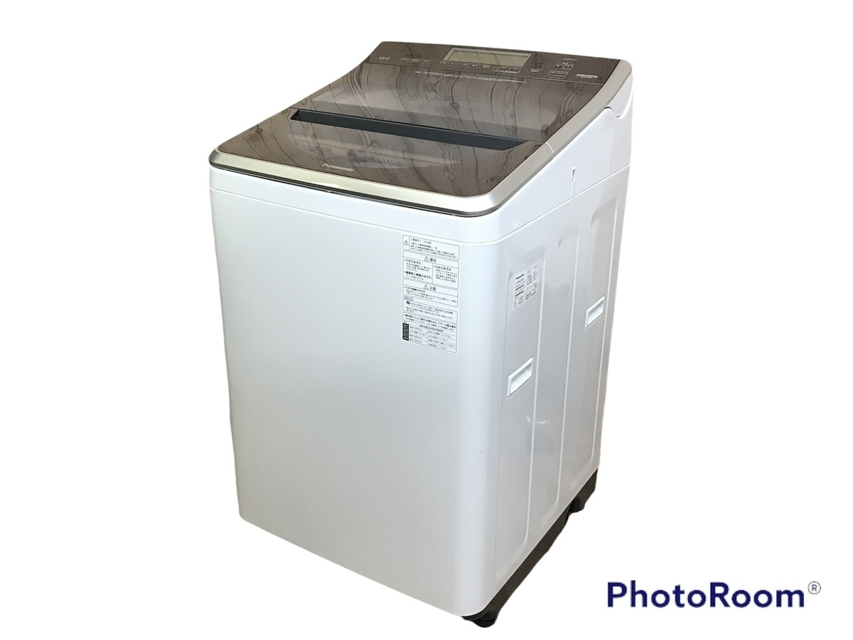 【美品】Panasonic 全自動電気洗濯機 NA-FA120V1 パナソニック 洗濯脱水容量12kg 150L ホワイト液晶 毛布洗い ふとん洗い 直接引き取り可能