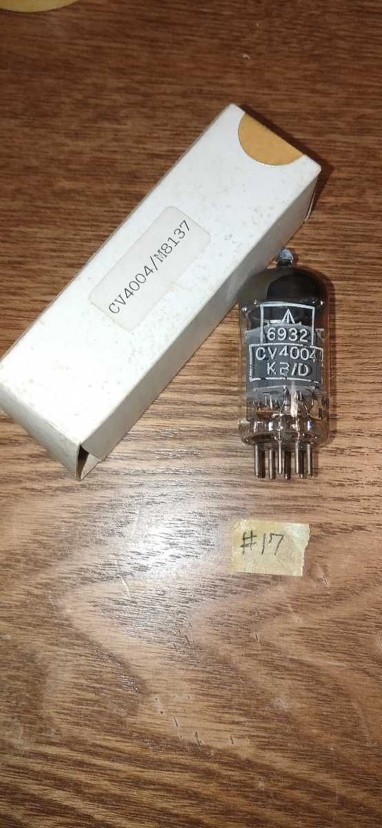 真空管 Mullard M8137 CV4004 KB/D ( 12AX7 ) 2本 同一ロット ペア品