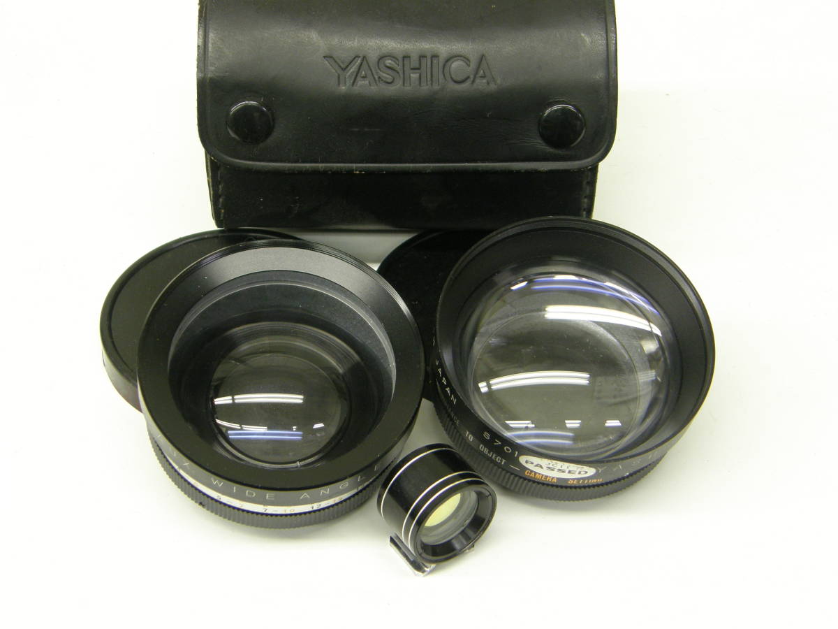 【動作確認済】【送料無料】YASHICA ヤシカ ELECTRO 35 GSN／テレコン・ワイコン　レンズ2つ付き 0 YASHICA GSN テレコンバージョンレンズ COLOR 動作品