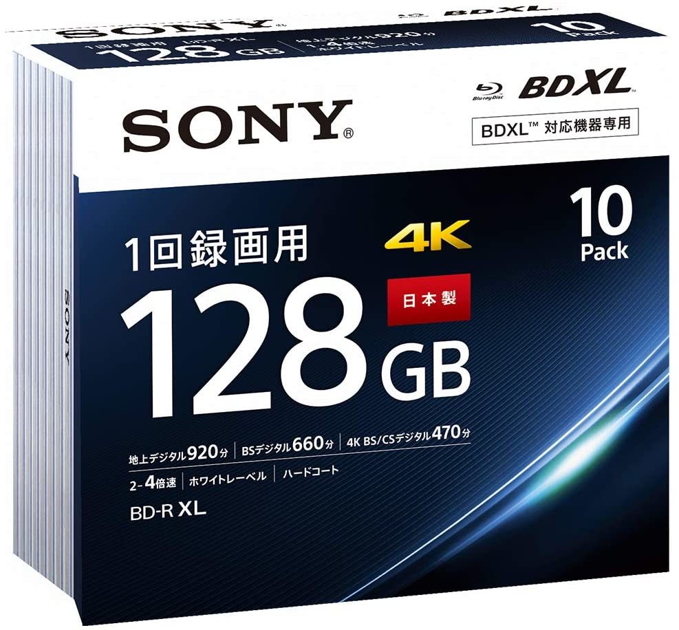 SONY ソニー ブルーレイディスク ディスク 128GB 10枚 10BNR4VAPS4 BD