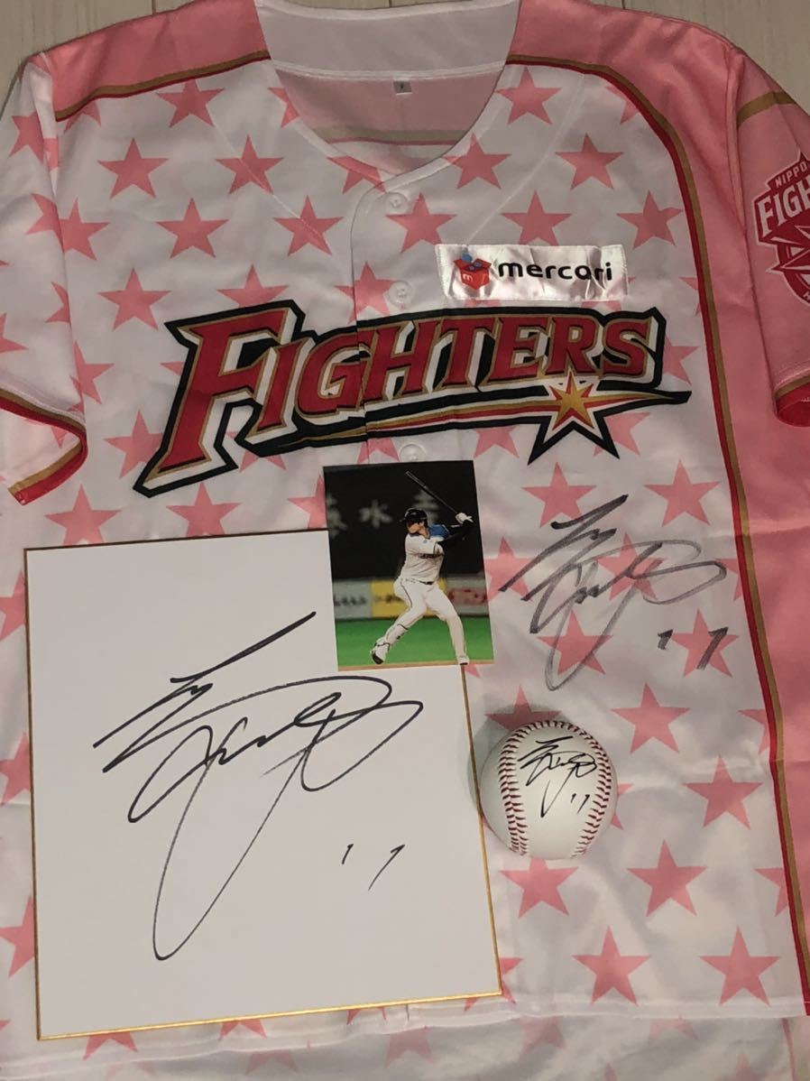 MLB NPB 3点セット 大谷翔平 直筆サインユニフォーム 直筆サイン色紙 直筆サインボール 日本ハム エンゼルス ガールズ MVP(サイン)｜売買されたオークション情報、yahooの商品情報をアーカイブ サイン