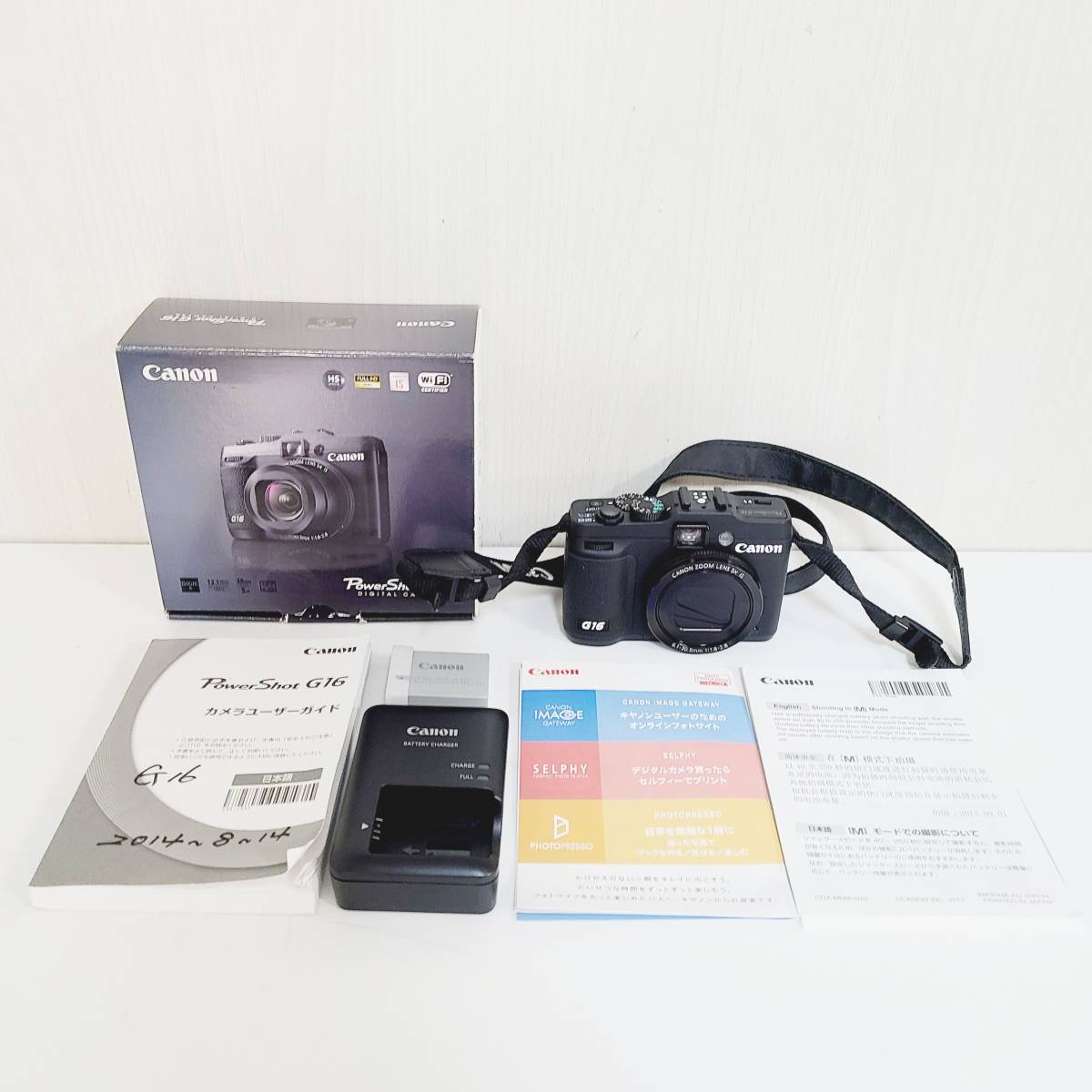 B】 Canon キャノン PowerShot パワーショット G16 取扱説明書 充電器