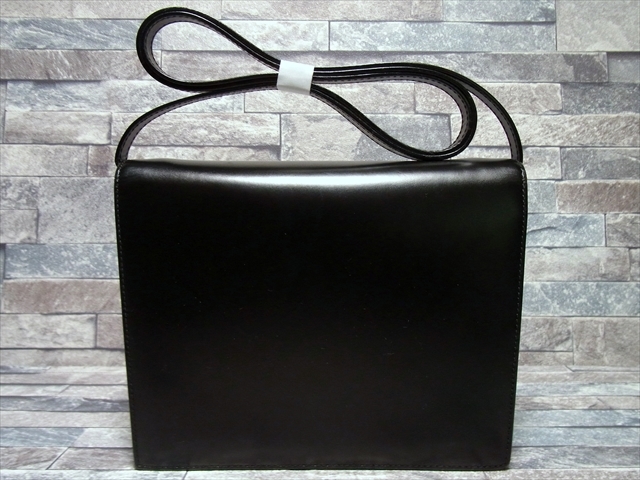 美品 OLD GUCCI オールド グッチ GG ロゴ 金具 2室 レザー ショルダー