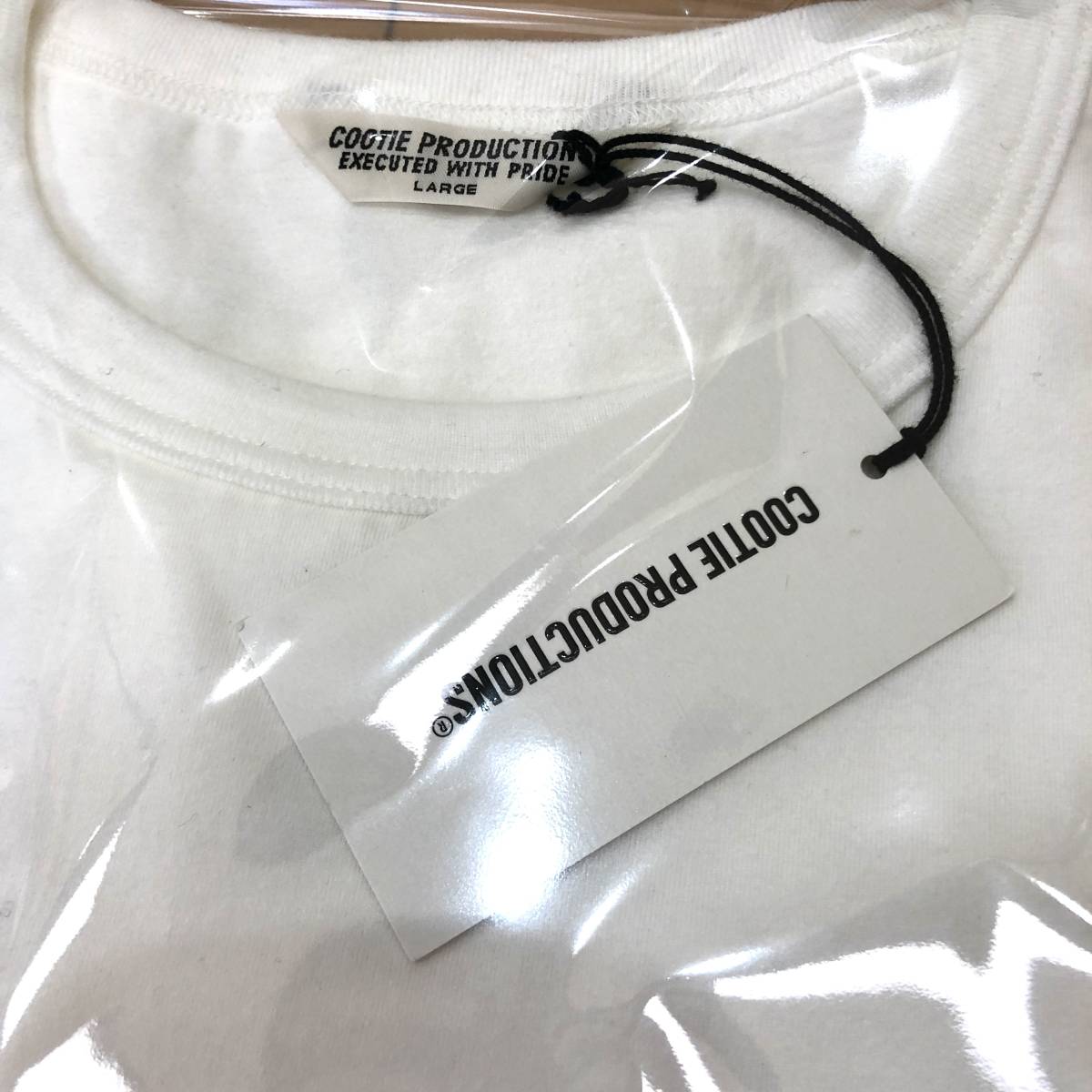 ☆ COOTIE PRODUCTIONS Cellie L/S Tee White COOTIE LOGO レイヤード 