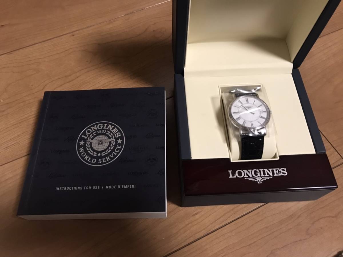 LONGINES ロンジン プレザンス L4.790.4 革 クォーツ メンズ 新品未 