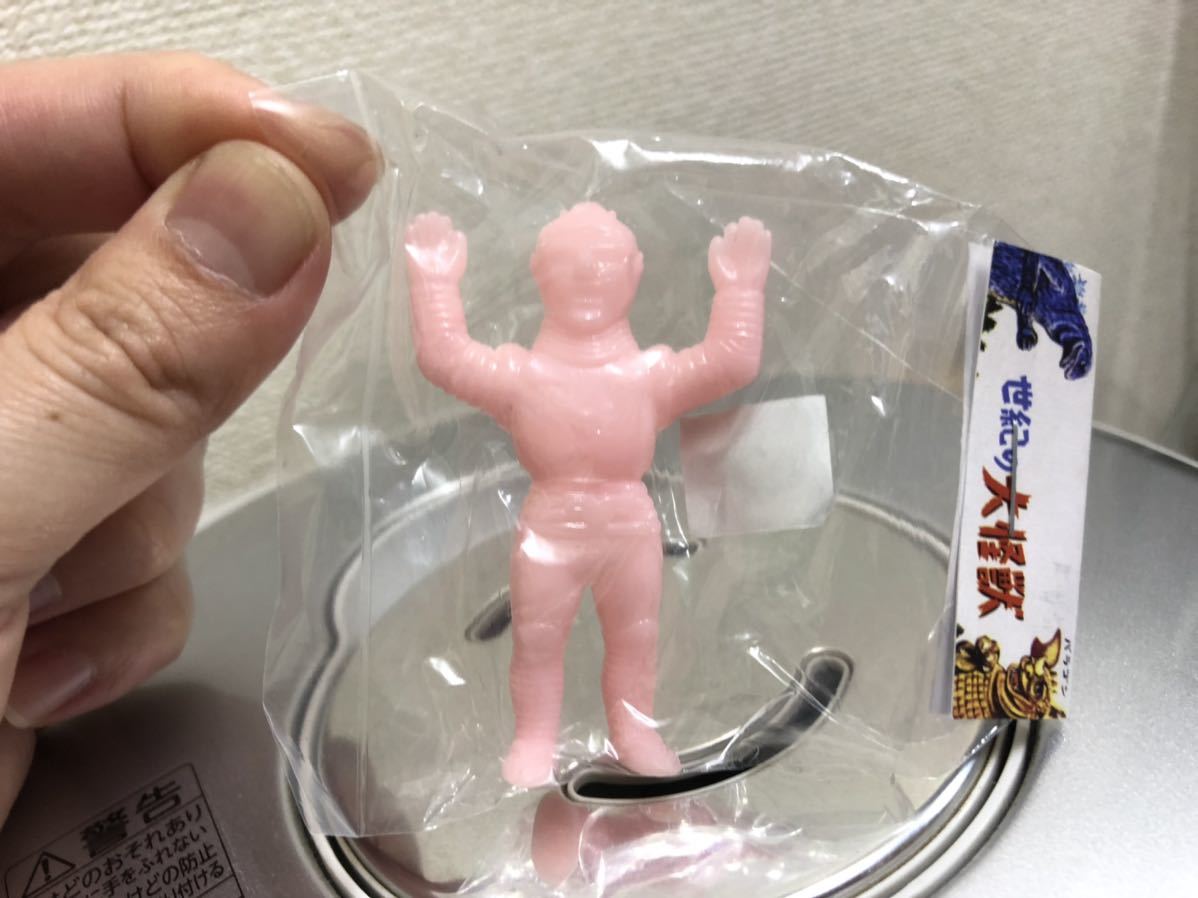 マルサン マルガチャ ジェットジャガー 蓄光ピンク ソフビ(ゴジラ 