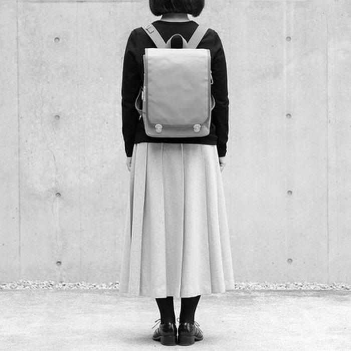 信三郎帆布 R-01 ランドセル型リュック 良品 約11L レンガ×ベージュ