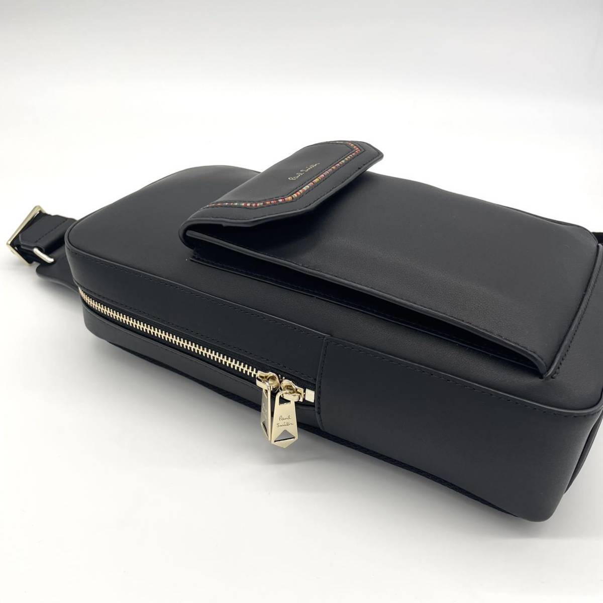 □1円【未使用品】PaulSmith ポールスミス ボディバッグ レザー 