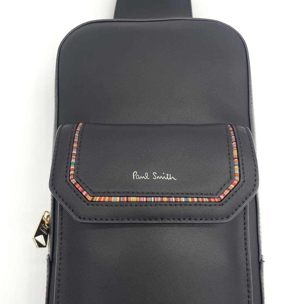 □1円【未使用品】PaulSmith ポールスミス ボディバッグ レザー 