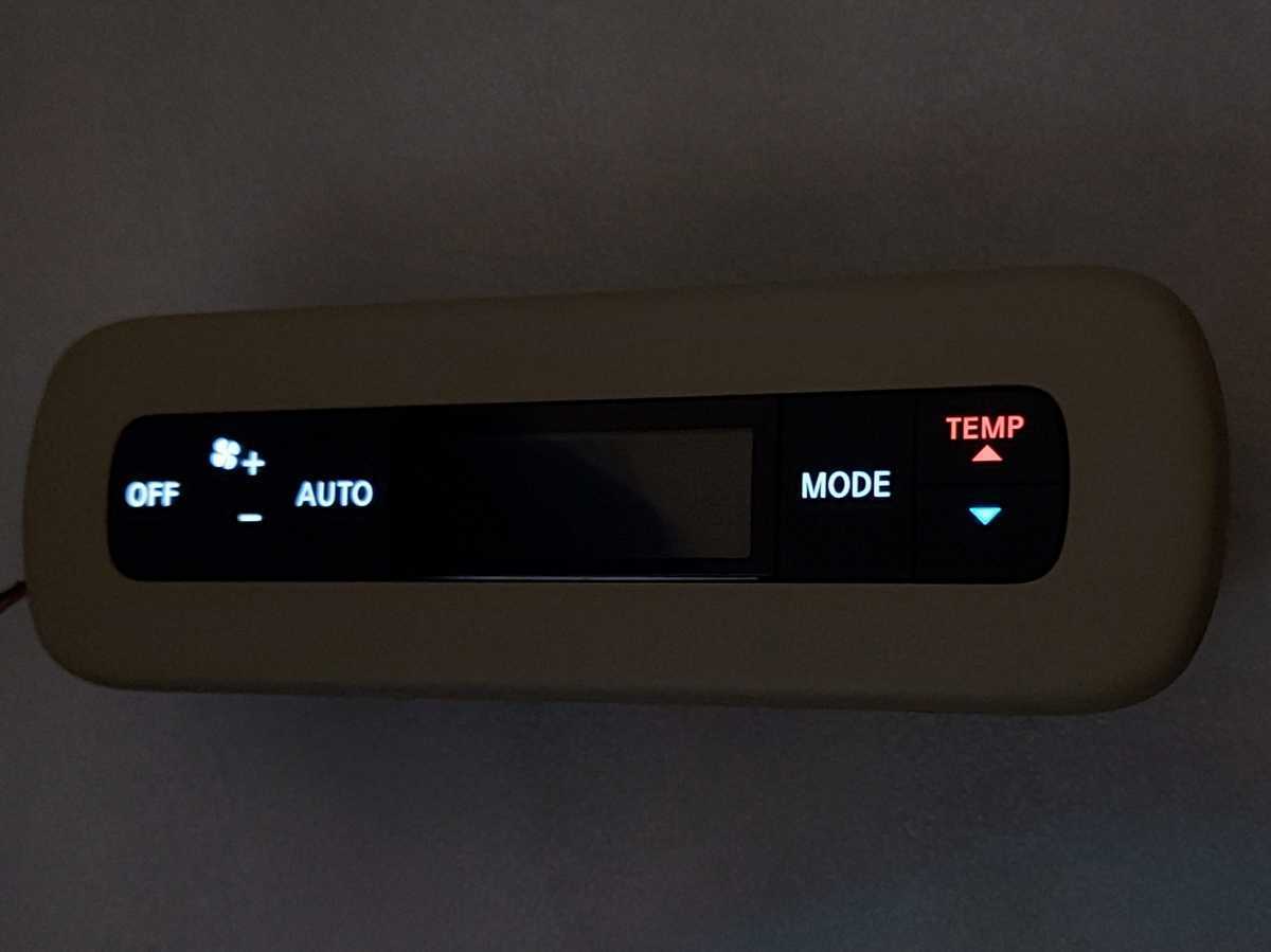 ☆C25系 セレナ リア エアコンパネル スイッチ LED打替え済み 【白色＋ 