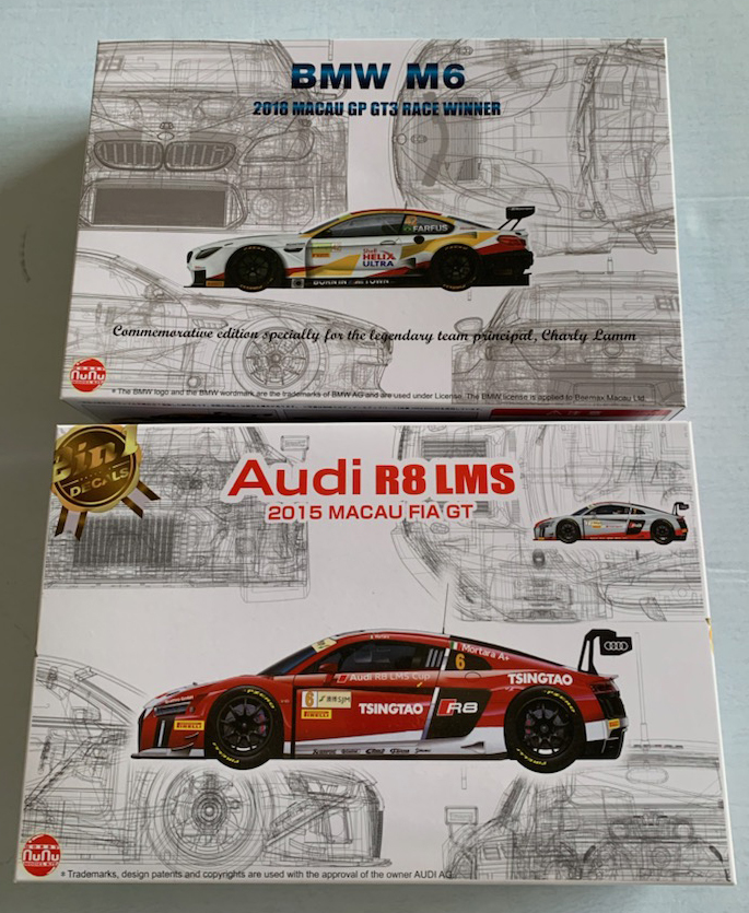 ☆Nunu/PLATZ【1/24Audi R8 LMS(2015マカオGP)&BMW M6(2018マカオGP)2