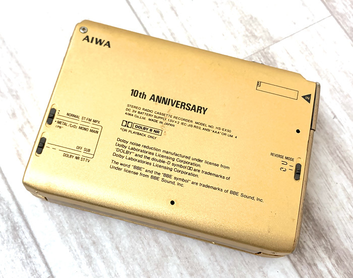 □AIWA HS-EX50 カセットボーイ10周年記念モデル アイワ Cassette Boy