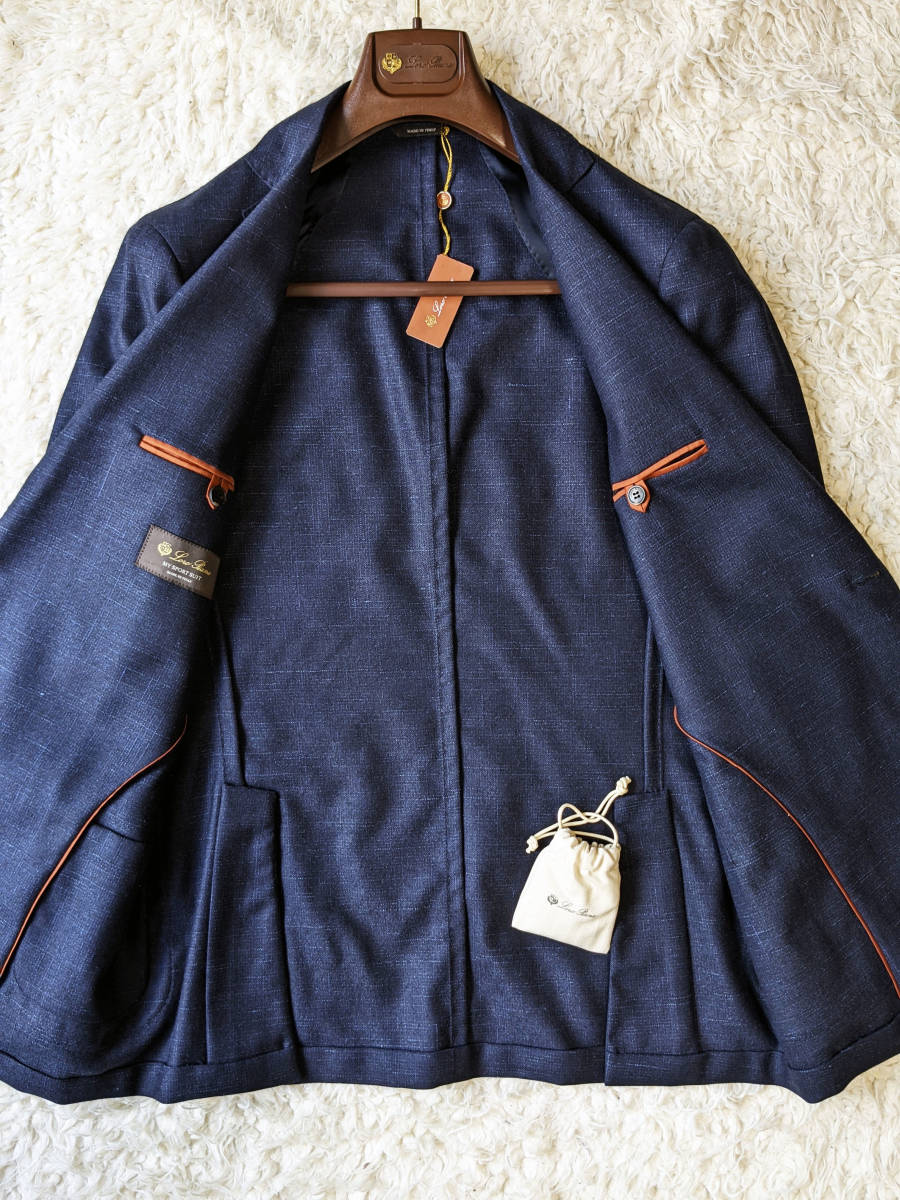 39万 新品 ロロピアーナ ウール リネン シルク スーツ 48 / 17ss Loro