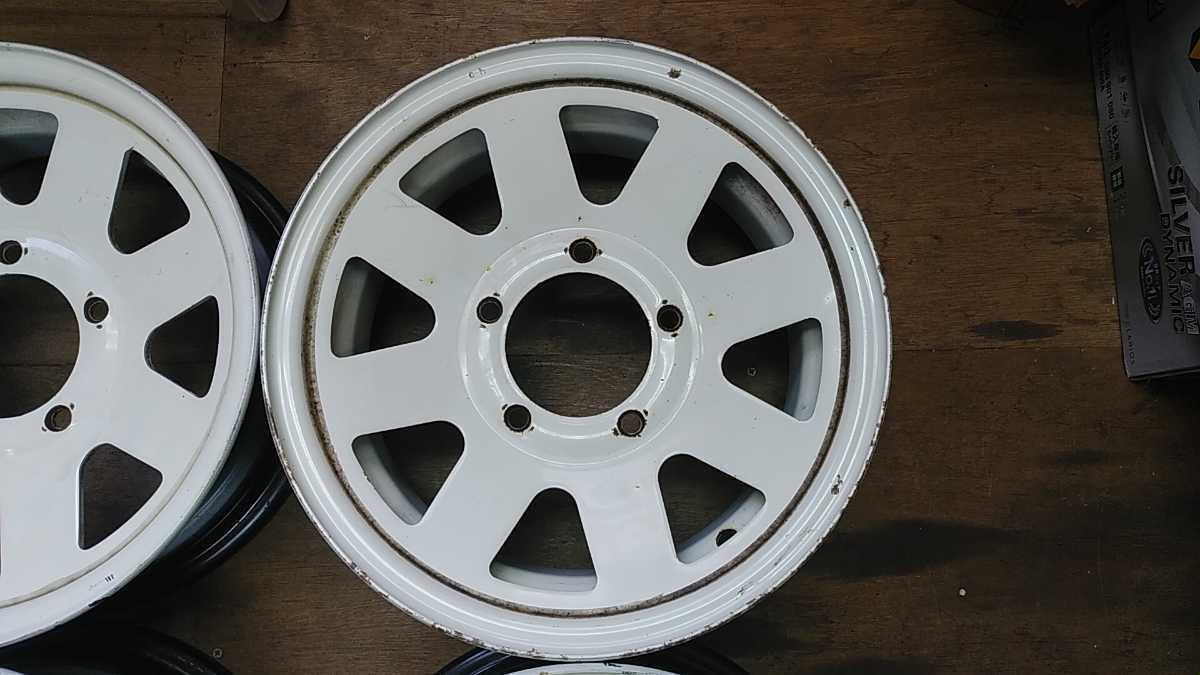 中古 三菱ジープ(J53)純正スチールホイール 4本セット 5.5x15 5H/139.7 