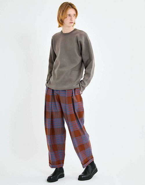 定価51,700円 21AW 新品 MIOSMOKEY ミオズモーキー PLAID TUCK PT 2 