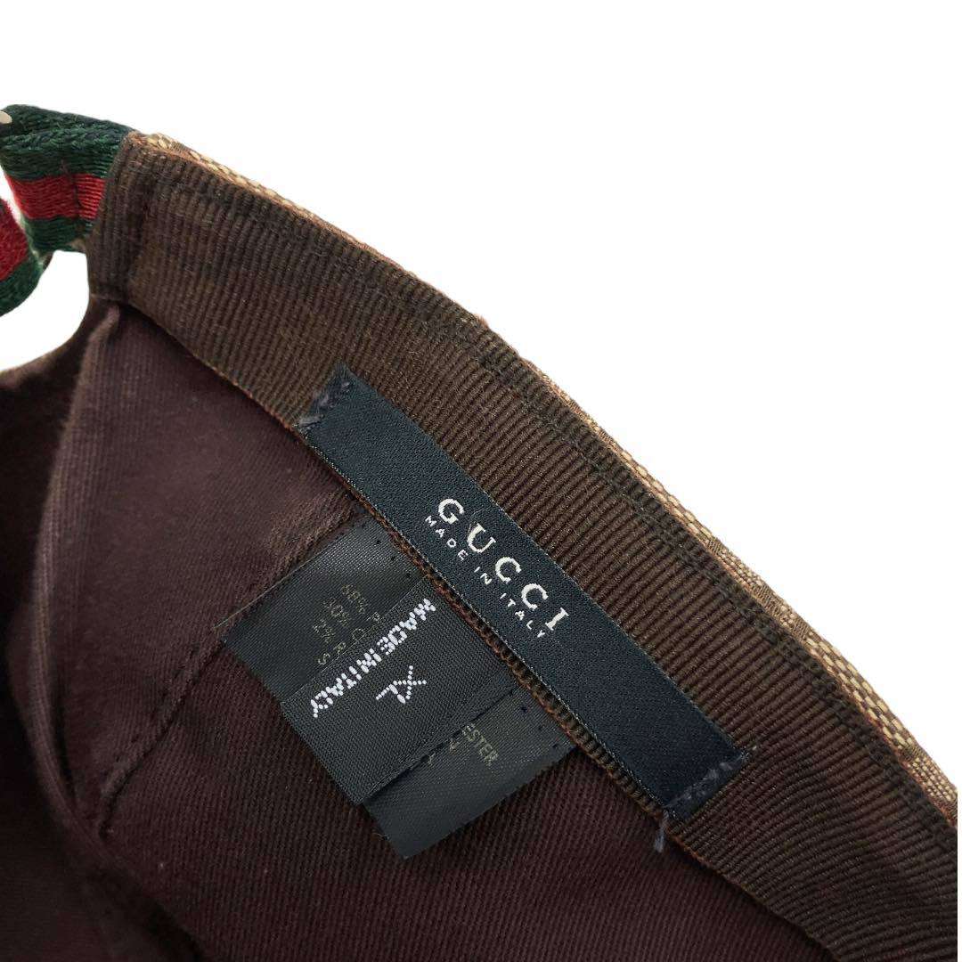 GUCCI グッチ キャップ 帽子 GGキャンバス シェリーライン ロゴ