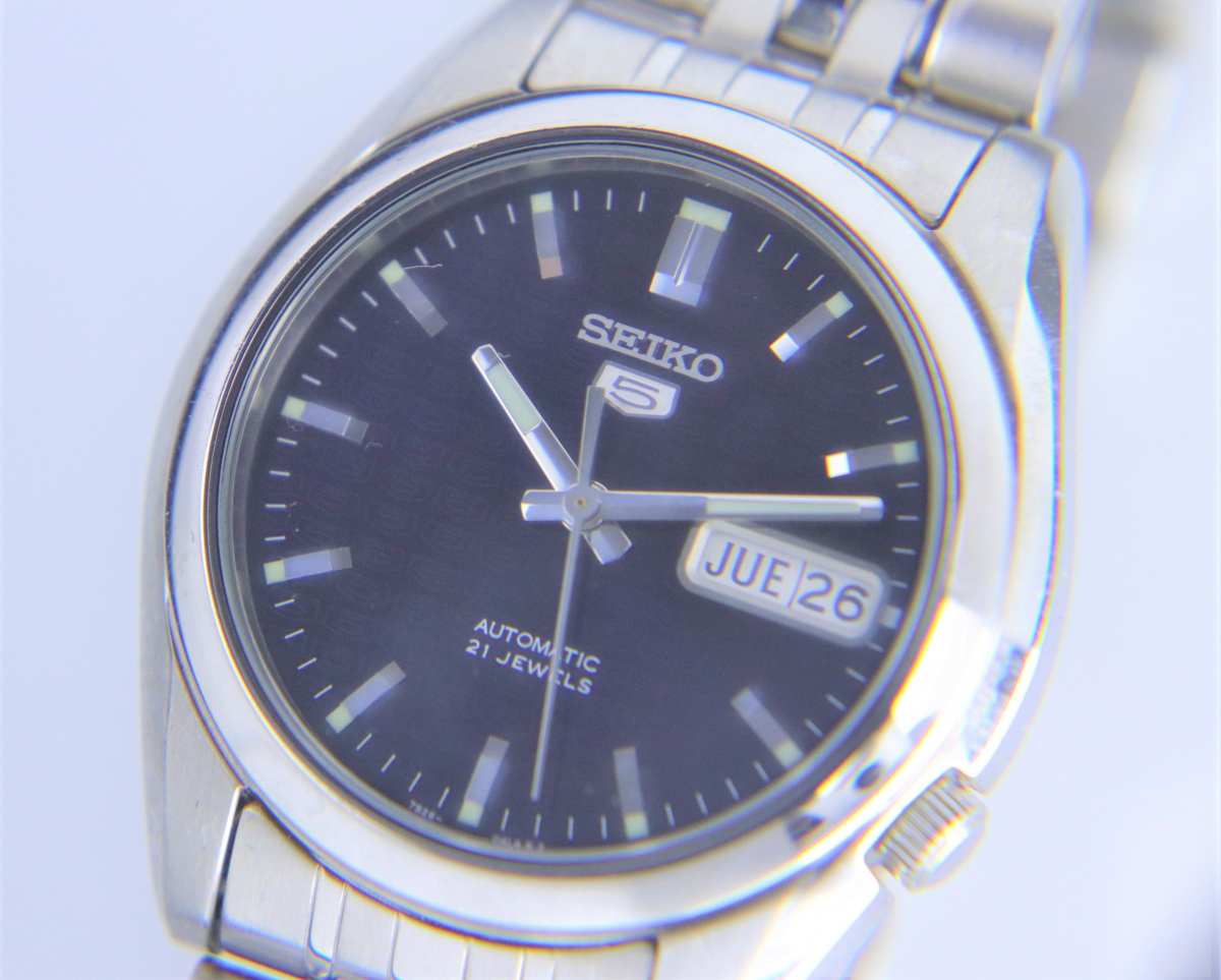 販壳・価格比較 SEIKO 5 AUTOMATIC 21jewels セイコー腕時計 美品 ...