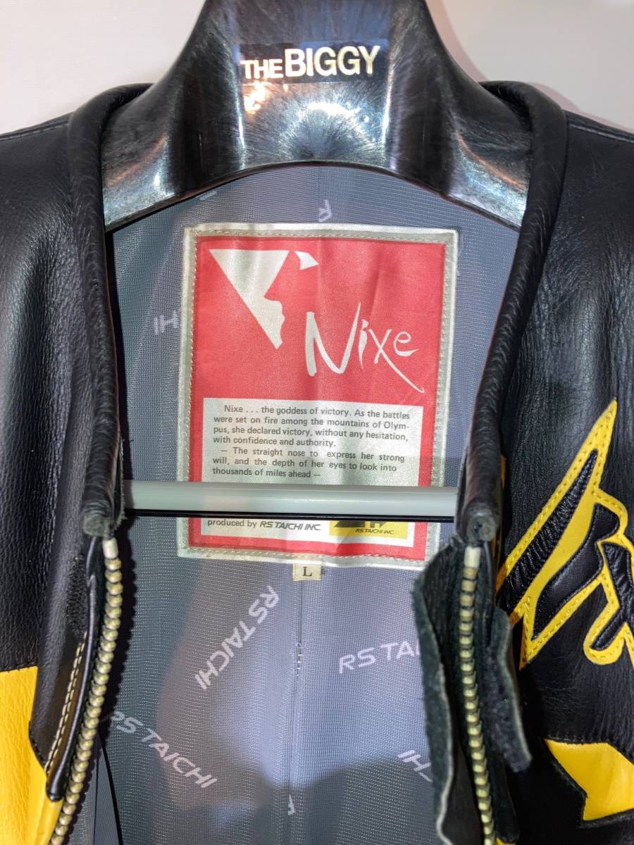 RSタイチ TAICHI 革ツナギ NIXE サイズL 1980年代末頃 黒黄の入札履歴 
