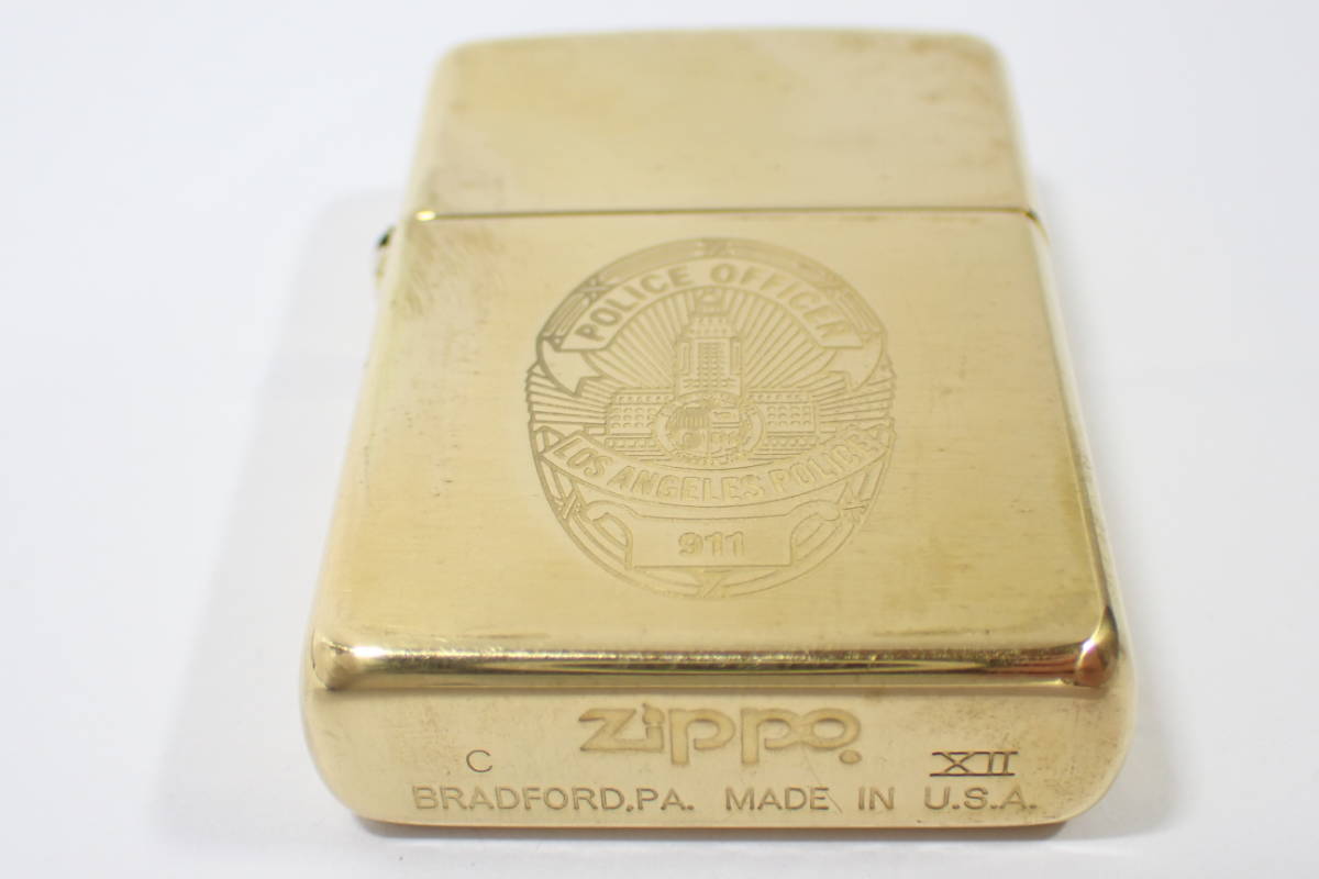 67243 未使用 未開封【 C ZIPPO XII 】POLICE OFFICER LOS ANGELES 