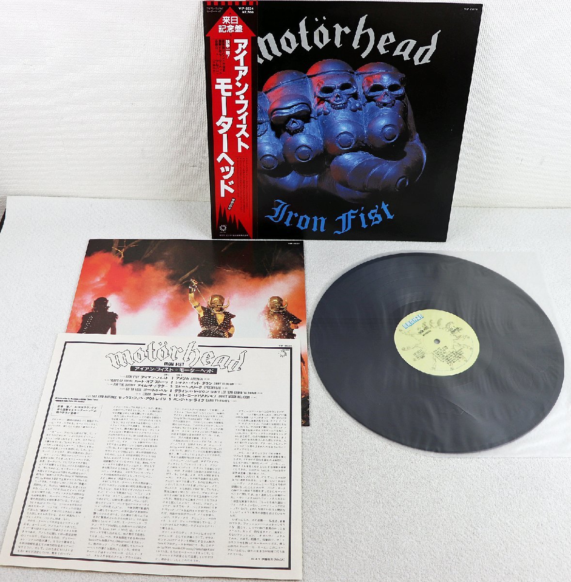 S◇中古品◇レコード motorhead/モーターヘッド 『Iron Fist/アイアン