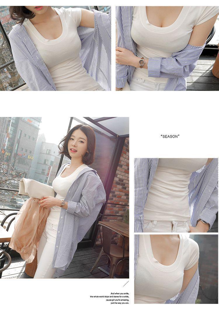 深胸 Uネックt セクシー 胸あき Tシャツ グレー タイト部屋着 ストレッチ フレンチスリーブ 男ウケ 韓国 メンエス 無地 売買されたオークション情報 Yahooの商品情報をアーカイブ公開 オークファン Aucfan Com