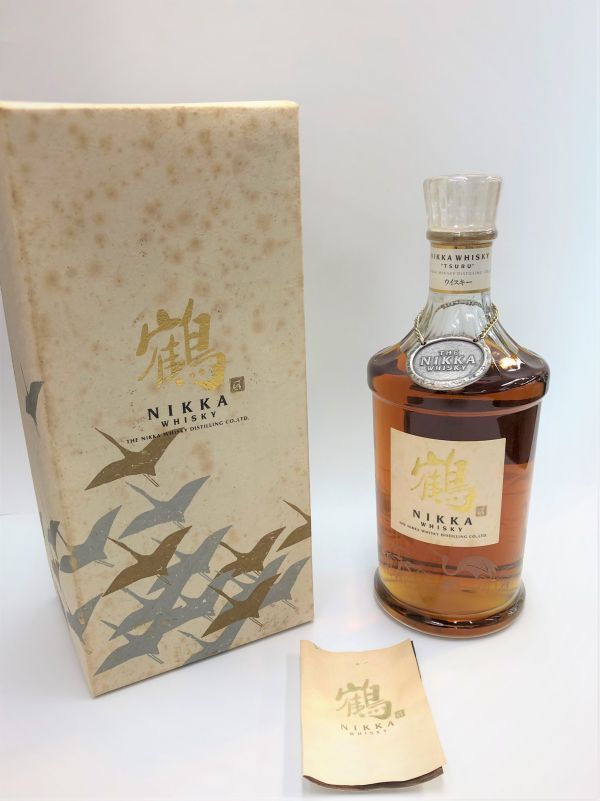 159839-113 未開栓 NIKKA WHISKY 鶴 ニッカウヰスキー ニッカウイスキー スリムボトル 700ml 43% 古酒 ジャパニーズウイスキー
