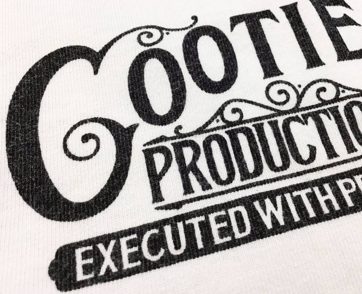 Cootie 7分袖 Tシャツ 白/ホワイト 黒/ブラック サイズM ラグラン 