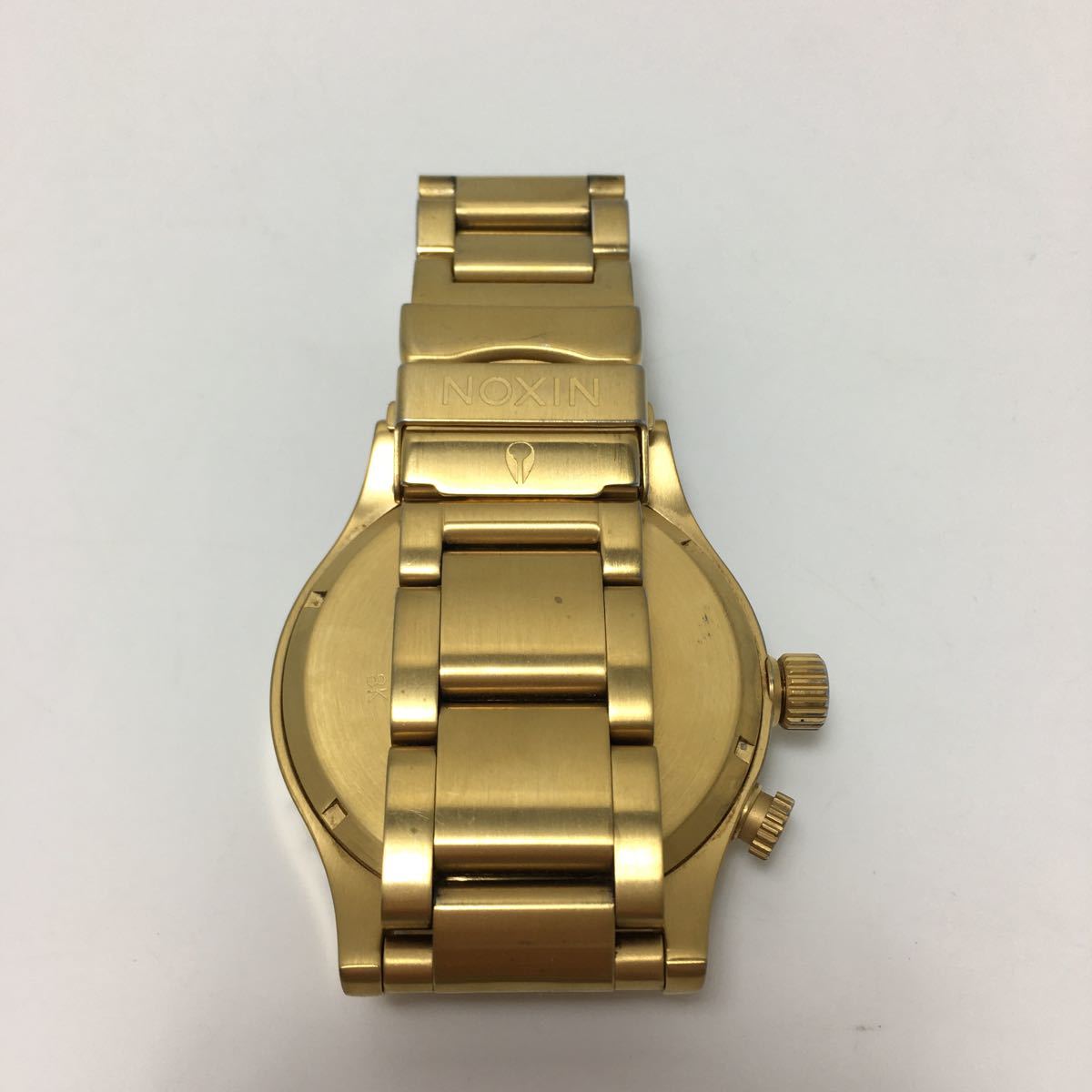 1円】NIXON ニクソン 腕時計 ゴールド系 電池なし 動作未確認 5V0019 