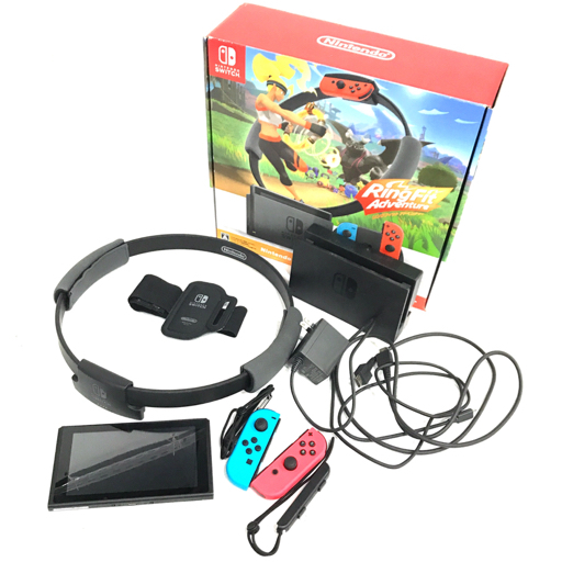 1円 任天堂 HAC-001 ニンテンドースイッチ 本体 Joy-Con ネオンブルー