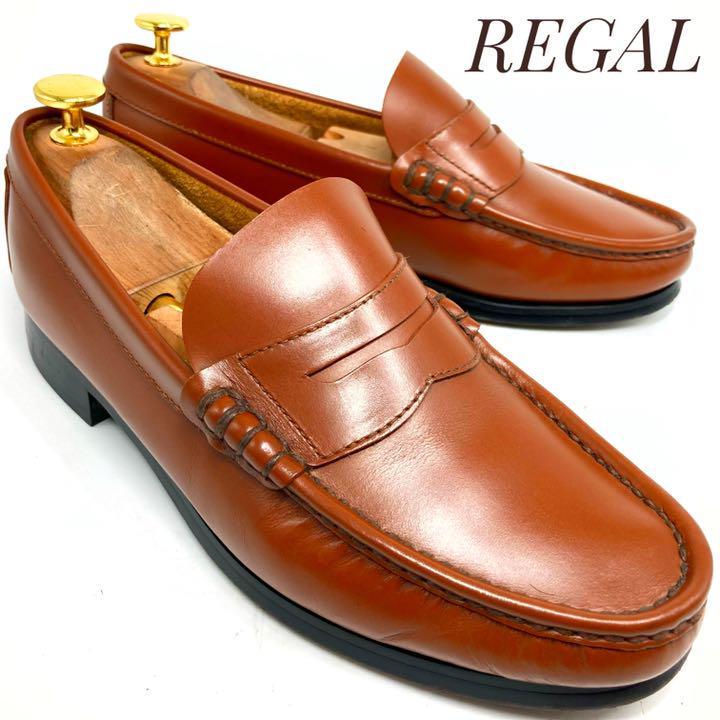 ☆即決・送料無料☆ REGAL リーガル コインローファー ビーフロール 