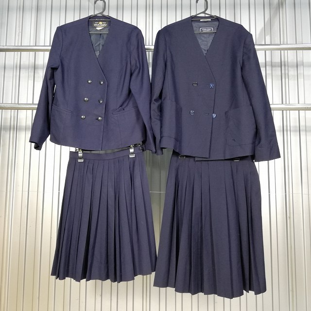 学生服 制服 【大量】【8点】1円 イートン ジャケット スカート セット 女子 中学 高校 中古 いろいろ 詰合わせ 39CS-991_2