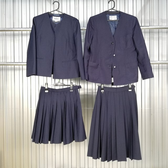 学生服 制服 【大量】【8点】1円 イートン ジャケット スカート セット 女子 中学 高校 中古 いろいろ 詰合わせ 39CS-991_4