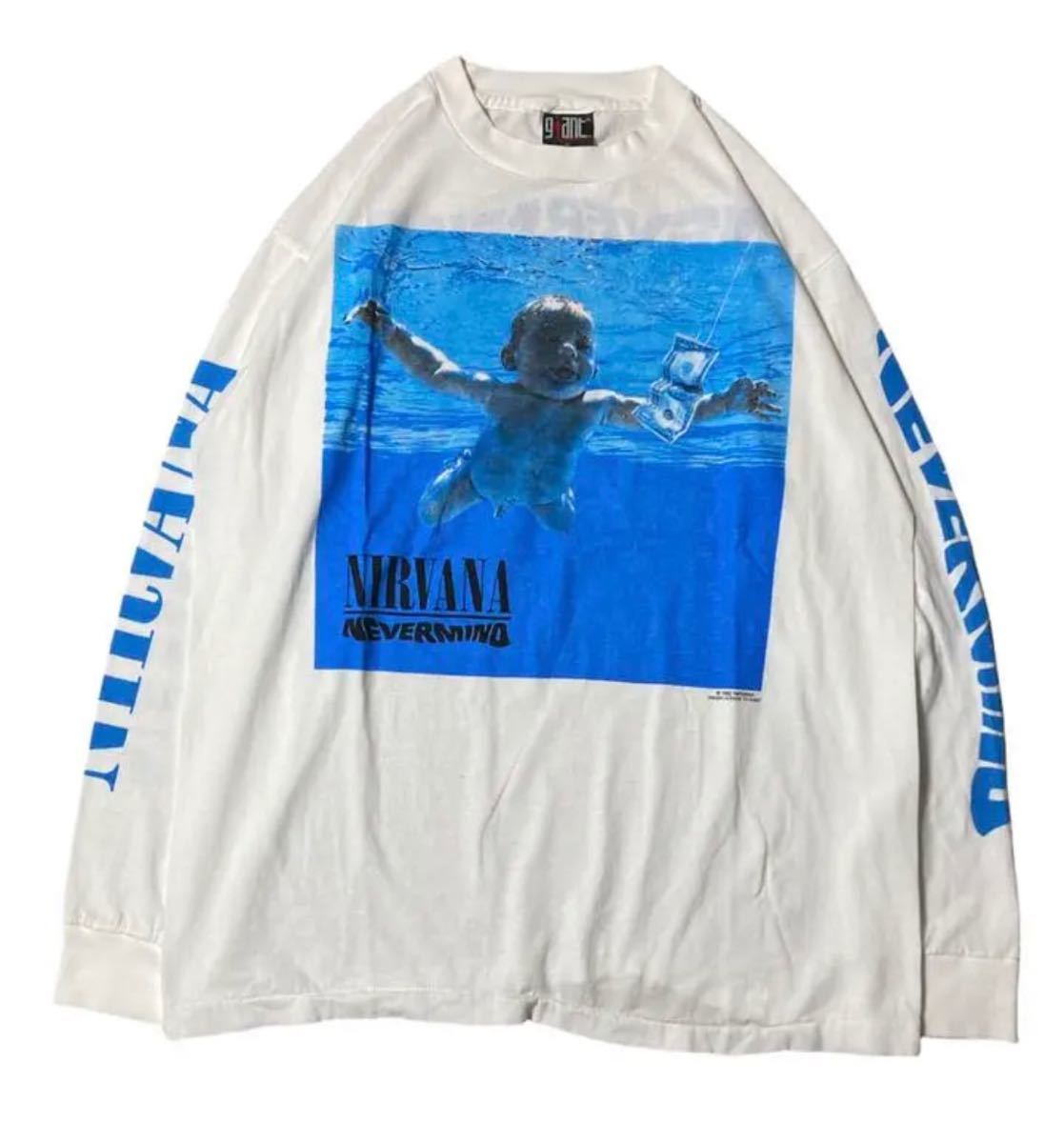 Nirvana ロンT vintage GIANT カートコバーン TEE(XLサイズ以上)｜売買
