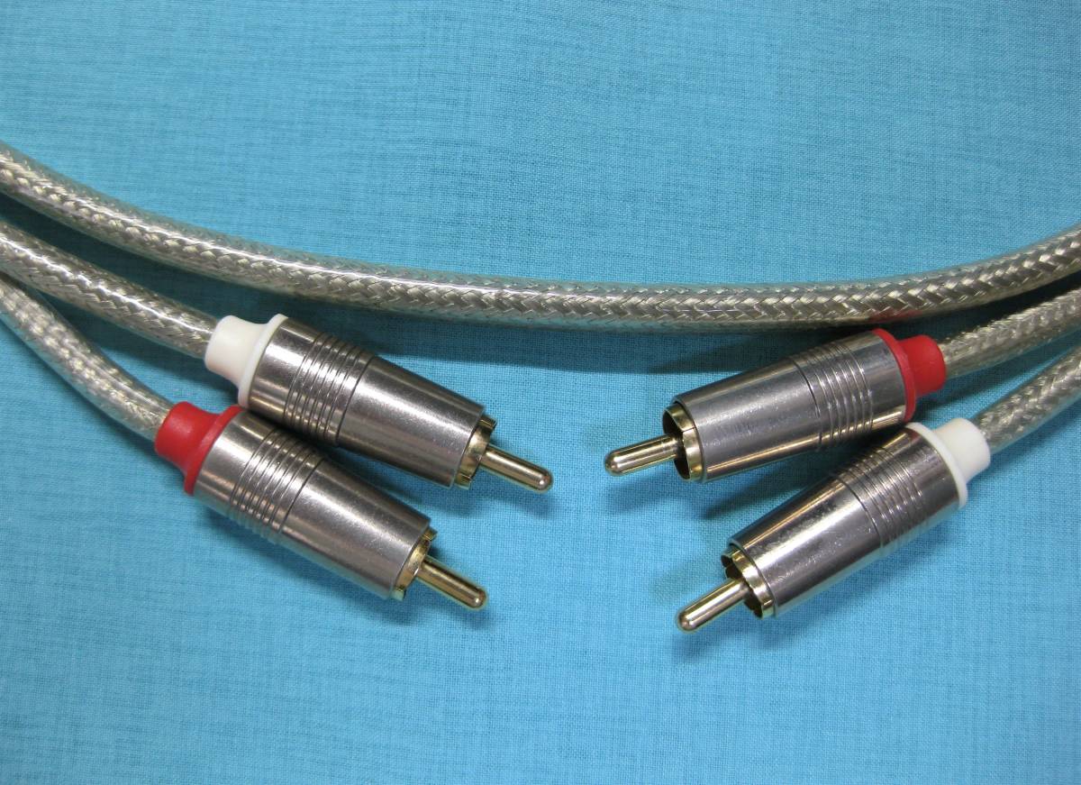 ORTFON オルトフォン 銀メッキ線を使用したＲＣＡピンケーブル