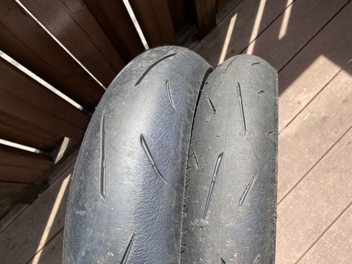 送料込みDUNLOP α13SP 中古 前後セット11 中古 前後セット DUNLOP 送料