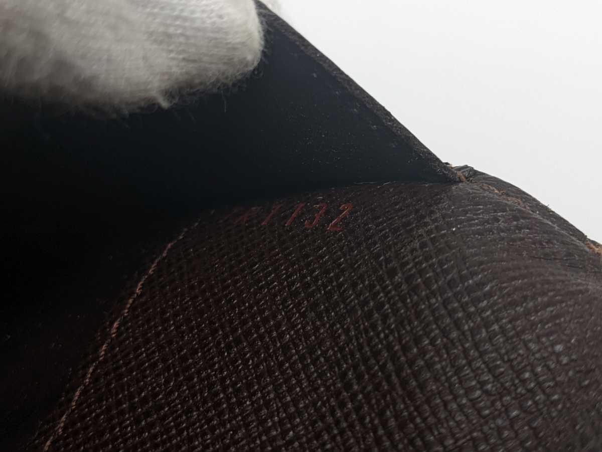 【美品】LOUIS VUITTON　ルイヴィトン ダミエ・エベヌ 長財布 ポルトフォイユ オリガミロン ダミエ ルイヴィトン VUITTON ブラウン 茶 ダミエキャンバス