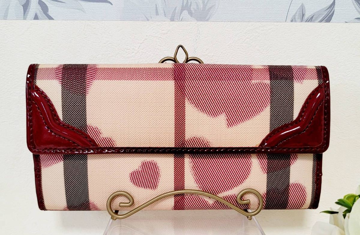 長財布 バーバリー BURBERRY ノバチェック PVC - レザー BURBERRY 