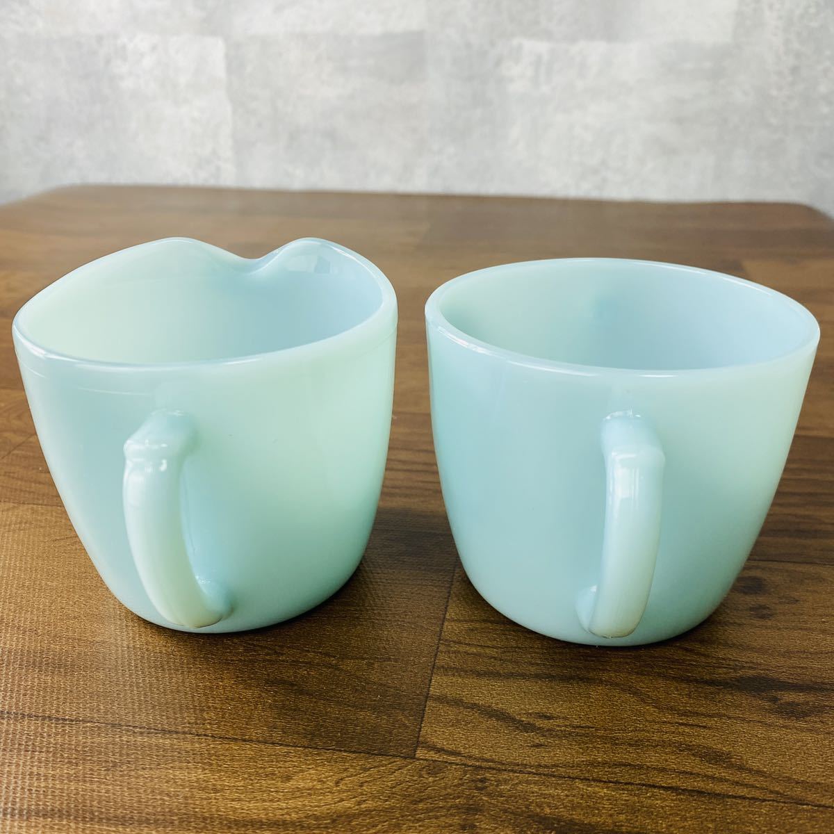 Fire - King ターコイズブルー ミルクピッチャー＆シュガーポット Fire - King ターコイズブルー ミルクピッチャー＆シュガーポット